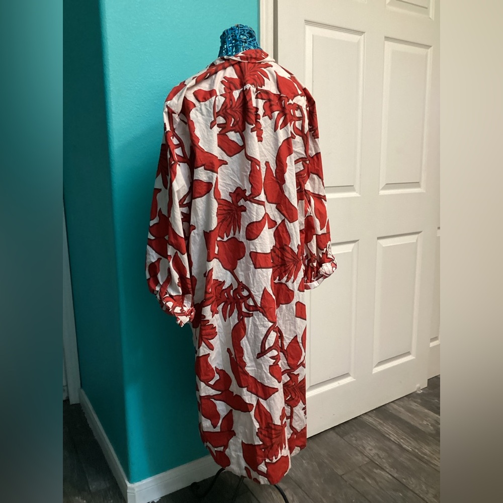 Maeve Printed Shirt Dress - Picture 8 of 9